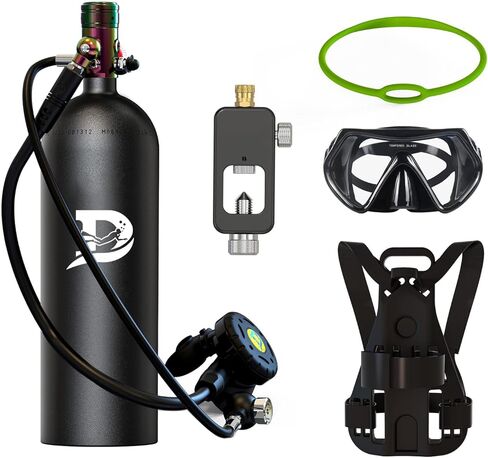 Portable Scuba Tanks,2.3L Scuba Diving Gear,DOT Certified Tanks，Underwater 30-45 Minutes Diving Tank,Bacup Air Tanks in Saudi Arabia