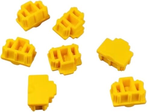 RJ45 Dust Plug 500 Pieces Network Cable Crystal Connector Silicone Protective Cover Yellow Red Black Red in Kuwait