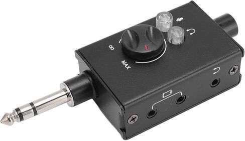 Mobile Phone Sound Converter, 6.35MM Interface PC Sound Card Mixer with Headphone Monitoring and Volume Control, for Live Streaming Karaoke Recording in Kuwait