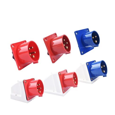 IP44 16A / 32A التوصيل الصناعي والمقبس موصل مقاوم للماء 3PIN 4PIN 5PIN توصيل كهربائي على الحائط (مقبس اللوحة، 32A، 4P) in Kuwait