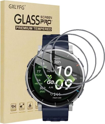 3 Pack Tempered Glass Screen Protectors Compatible with Amazfit Active 3 Premium,1.3 Inch Anti Scratch, Bubble Free, 9H Hardness in Kuwait