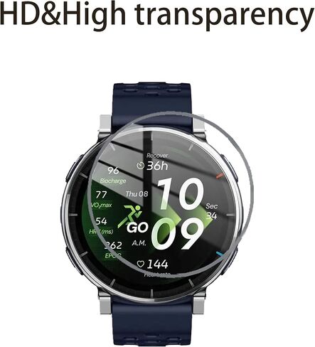 3 Pack Tempered Glass Screen Protectors Compatible with Amazfit Active 3 Premium,1.3 Inch Anti Scratch, Bubble Free, 9H Hardness in Kuwait