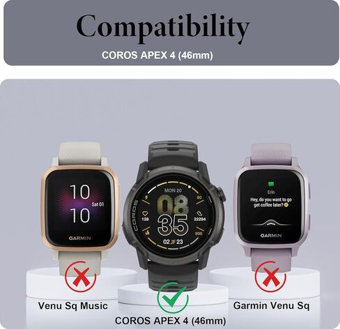 Murmure [واقي شاشة مكون من 3 قطع لجهاز COROS APEX 4 (46 مم)، صلابة 9H [وضوح عالي الدقة] طبقة شاشة زجاجية مقواة مضادة للخدش، سهلة التركيب، خالية من الفقاعات in Kuwait