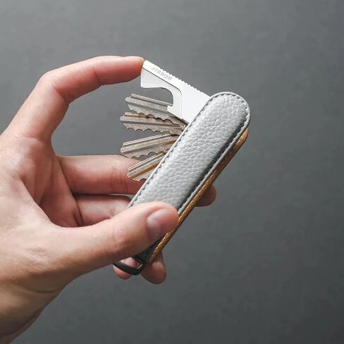Jibbon Multifunctional EDC Keychain Multitool - Stainless Steel 5-in-1 Key Organiser Tool, Keyring Bottle Opener, Box Cutter - Only 2.5 mm thick for Effortless Portability and Pocket organiser … in Kuwait