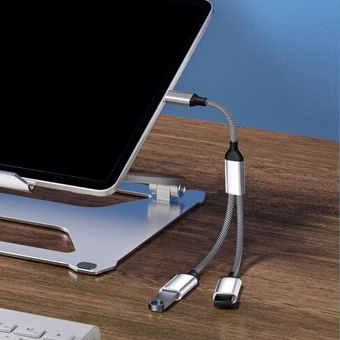 كابل تمديد محول محول الفاصل USB C ذكر إلى أنثى مزدوج لنقل البيانات، مناسب لمحركات أقراص فلاش USB وكابلات البيانات ولوحات المفاتيح والفئران in Kuwait