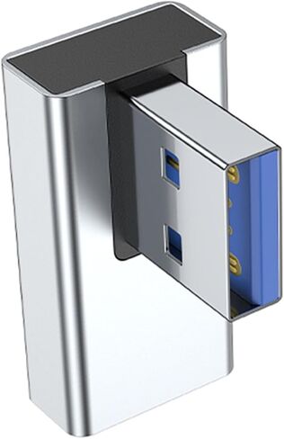 USB ذكر إلى أنثى 90 درجة محول التمديد الأيمن USB موصل تصاعدي لمزامنة البيانات لمروحة الكمبيوتر المحمول in Kuwait
