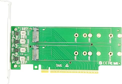 محول PCIe 5.0 X16 إلى 4 منافذ M.2 NVMe G5 SSD - XIC PE5162-4IL in Kuwait