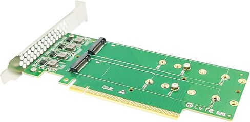 محول PCIe 5.0 X16 إلى 4 منافذ M.2 NVMe G5 SSD - XIC PE5162-4IL in Kuwait