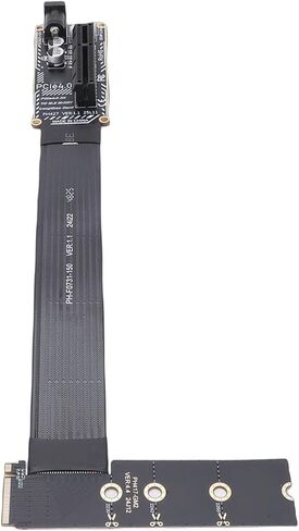 LICAEVEY PCIe 4.0 X4 إلى M.2 M محول كابل تمديد المفتاح، 64 جيجابت في الثانية PCIe إلى .2 محول Riser مع لوحة دوائر FPC مرنة ومؤشر LED، لـ NVMe 2230 2242 2260 2280 in Kuwait