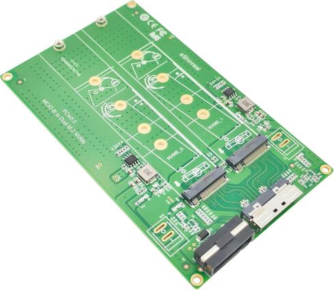 محول MCIO X8 إلى 2 M.2 Gen5 NVMe SSD PCIe5.0 in Kuwait