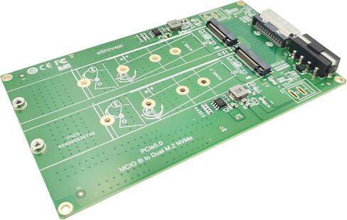 محول MCIO X8 إلى 2 M.2 Gen5 NVMe SSD PCIe5.0 in Kuwait