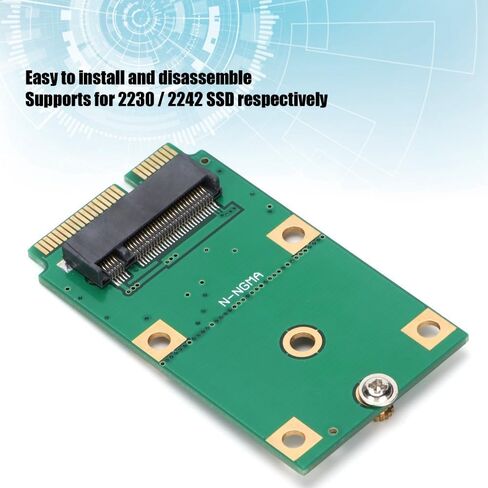 محول بطاقة المحول لـ M.2 NGFF إلى mSATA SSD - لـ 2230/2242 SSD، لوحة PCB مع فتحات تثبيت لترقيات الكمبيوتر المحمول وسطح المكتب in Kuwait