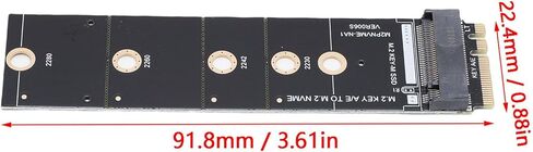 محول M2 Key A E إلى M2 NVME، محول NGFF Key A E إلى M مع مؤشر LED، لبطاقة لاسلكية 7260 8260 9260 وSSD 2230 2242 2260 2280 in Kuwait