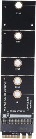 محول M2 Key A E إلى M2 NVME، محول NGFF Key A E إلى M مع مؤشر LED، لبطاقة لاسلكية 7260 8260 9260 وSSD 2230 2242 2260 2280 in Kuwait