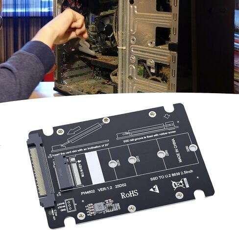 LICAEVEY M.2 to U.2 SSD Adapter, M Key NVMe to U. SFF 8639 Adapter with 64Gbps PCIe 4.0 X4 Support, for 2230 2242 2260 2280 SSD Form Factors in Kuwait