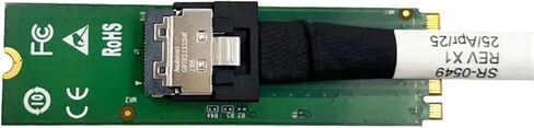 محول M.2 PCIe 5.0 إلى MCIO X4 (2280) -XIC 24MC مع كابل MCIO إلى U.2 (0.7 متر) in Kuwait
