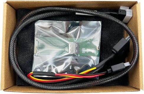 محول M.2 PCIe 5.0 إلى MCIO X4 (2280) -XIC 24MC مع كابل MCIO إلى U.2 (0.7 متر) in Kuwait