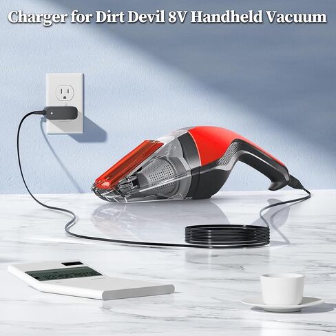 Charger for Dirt Devil 8V Quick Flip Power Supply Replacement for Dirt Devil BD30010 Quick Flip 8V Handheld Vacuum Cleaner Charging Cord for PartNamber 440009122 in Kuwait
