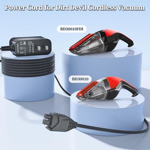 Charger for Dirt Devil 8V Quick Flip Power Supply Replacement for Dirt Devil BD30010 Quick Flip 8V Handheld Vacuum Cleaner Charging Cord for PartNamber 440009122 in Kuwait