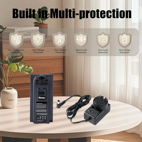شاحن بطارية 32 فولت لبطارية Shark XBATR725SL 25.2 فولت، بديل لبطارية Shark XBATR725SL سلك شحن مزود الطاقة in Kuwait