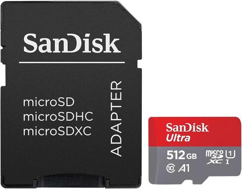بطاقة ذاكرة SanDisk Ultra 512GB UHS-I microSDXC مع محول SD in Kuwait