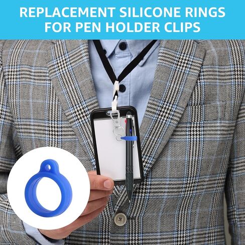 64PCS Anti-Lost Silicone Rubber Rings 8mm 13mm Rubber Lanyard Holder Band Replacement Lanyard Accessories Adjustable Lostproof O Rings Supplies for Pens Device Keychains or Daily Sport Use in Kuwait