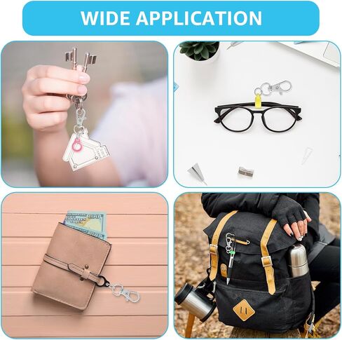 64PCS Anti-Lost Silicone Rubber Rings 8mm 13mm Rubber Lanyard Holder Band Replacement Lanyard Accessories Adjustable Lostproof O Rings Supplies for Pens Device Keychains or Daily Sport Use in Kuwait