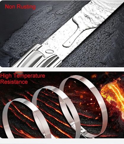 304 Stainless Steel Zip Tie, 100 Pcs 7.8 Inch Silver Zip Ties Non Rusting and Long-lasting for Daily Fastening (M) in Kuwait