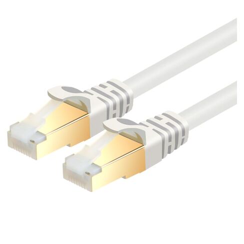 Cat7 Ethernet Cable 3m, 28AWG Shielded 10FT LAN Cable with Gold Plated RJ45 Connectors, High Speed Network Patch Cord for Router, Modem, PC, Gaming, Switch, Beige in Kuwait