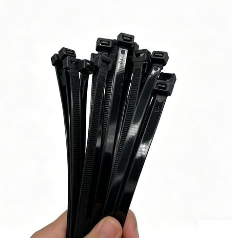 16 Inch Heavy Duty Black Zip Ties 100 Pack, 200 LBS Tensile Strength, 0.54" Width, Self-Locking Large Cable Ties, for Indoor Outdoor in Kuwait