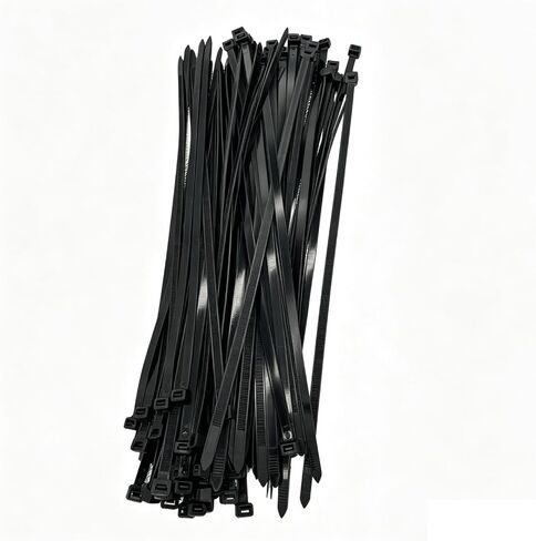 16 Inch Heavy Duty Black Zip Ties 100 Pack, 200 LBS Tensile Strength, 0.54" Width, Self-Locking Large Cable Ties, for Indoor Outdoor in Kuwait