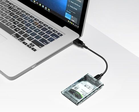 2.5 Inch USB 3.0 Hard Drive Disk HDD External Enclosure Case with USB 3.0 Cable for 9.5mm or 7mm 2.5" SATA HDD and SSD, Tool-Free in Kuwait