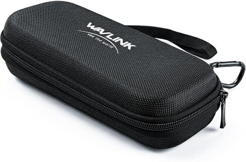 حقيبة حمل WAVLINK، غطاء حماية صلب بسحاب EVA للحمل لحاوية SSD، متوافق مع WL-UTE50، WL-UTE51، WL-ST401C، WL-ST406C، حقيبة تخزين بغطاء واقٍ للسفر in Kuwait