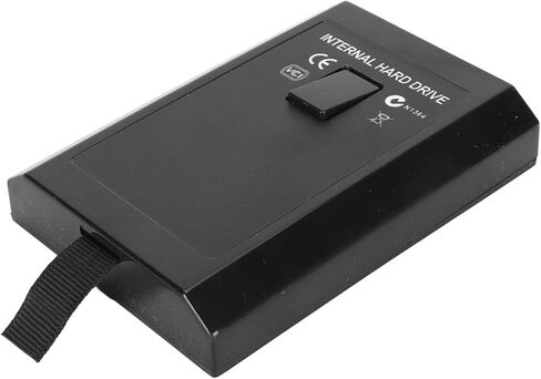 Xbox 360 Slim HDD Enclosure, Premium Plastic Material Durable Protection, Console Storage Case Replacement, Supports 20GB to 500GB Ultra Slim Hard Drives for Gamers Home Users RETR in Kuwait