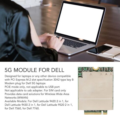 وحدة شبكة Gavigain 5G وحدة شبكة لاسلكية DW5930E T99W175 وتشغيل وحدة PCI Express M.2 لأجهزة الكمبيوتر المحمول Dell PCIE M.2 Express بطاقة الشبكة in Kuwait
