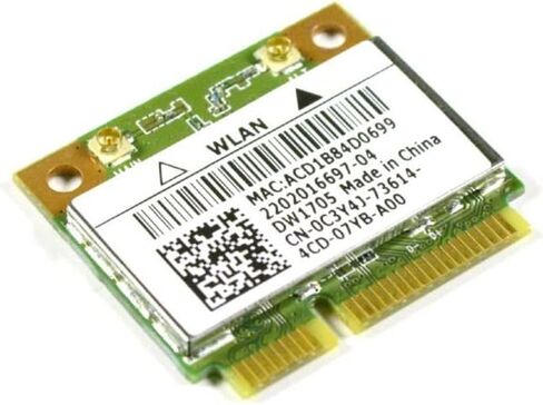 لاسلكي واي فاي ميني PCIe نصف بطاقة C3Y4J DW1705 لديل انسبايرون 15 3521 in Kuwait