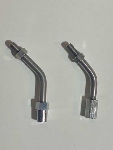 KW T680 Cb Radio Antenna Bracket 45 Degrees Stainless Steel Pair Set Bull Horn Style in Kuwait