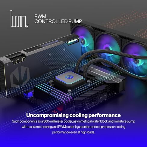 ENDORFY Navis F360 ARGB - مبرد مياه وحدة المعالجة المركزية AIO، مشعاع 360 مم، مضخة PWM، 3X Fluctus 120 PWM ARGB Fans، Intel LGA 1700/1200/115x & AMD AM5/AM4 in Kuwait