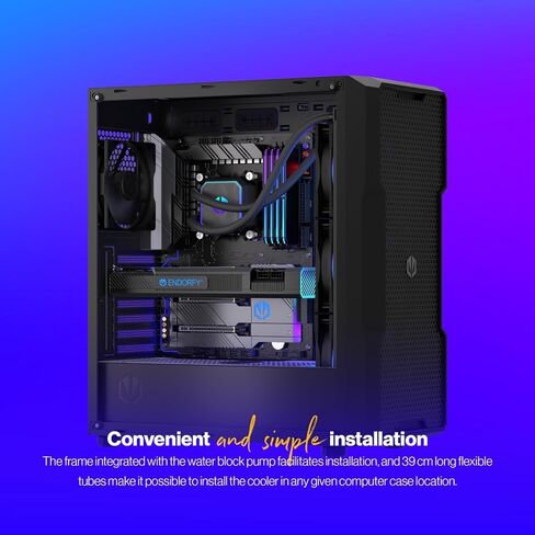 ENDORFY Navis F360 ARGB - مبرد مياه وحدة المعالجة المركزية AIO، مشعاع 360 مم، مضخة PWM، 3X Fluctus 120 PWM ARGB Fans، Intel LGA 1700/1200/115x & AMD AM5/AM4 in Kuwait