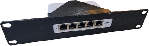 حل احترافي 10 بوصات 1U لحامل Ubiquiti Flex Mini 2.5G (USW-Flex-2.5G-5) - مقاوم لدرجة الحرارة العالية (أسود) in Kuwait