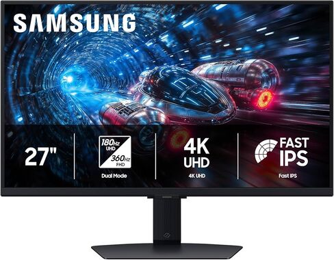 Samsung 27" Odyssey G7 G70F FHD Resolution Gaming Monitor, 4K 180Hz Refresh Rate, NVIDIA G-Sync Compatible, AMD FreeSync™ Premium, Ergonomic Stand, LS27FG706ENXZA (Renewed) in Kuwait