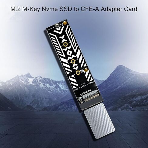 محول Zopsc M.2 NVMe SSD إلى CFE A محول M.2 Key Nvme SSD إلى CFE محول بطاقة تخزين مع جهات اتصال مطلية بالذهب لـ 2230 2242 2260 2280 SSDs ونظام التشغيل in Kuwait
