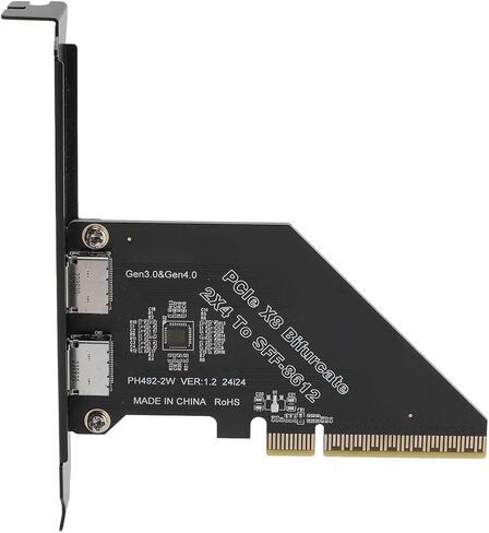 بطاقة محول Diyeeni PCIe x8 إلى Oculink SFF 8612 PCIe 4.0 128 GTs 8 Lane محول GPU خارجي eGPU NVMe SSD مع التوصيل والتشغيل لا حاجة إلى برامج تشغيل لنظام التشغيل Wins 10 11 OS in Kuwait