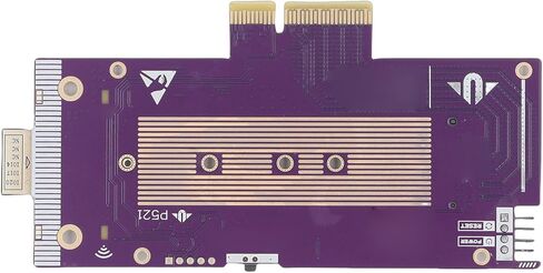 بطاقة محول LICAEVEY PCIe 5.0 إلى M.2 NVMe، بطاقة توسيع SSD عالية السرعة 128 جيجابت في الثانية مع وظيفة إيقاظ بدء التشغيل عن بعد، لخادم ألعاب الكمبيوتر المكتبي الاحترافي NAS in Kuwait