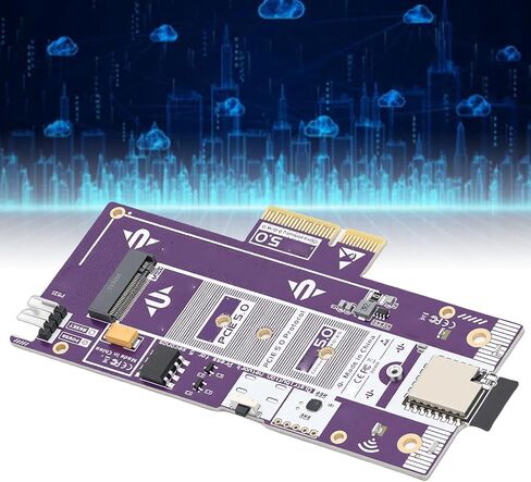 بطاقة محول LICAEVEY PCIe 5.0 إلى M.2 NVMe، بطاقة توسيع SSD عالية السرعة 128 جيجابت في الثانية مع وظيفة إيقاظ بدء التشغيل عن بعد، لخادم ألعاب الكمبيوتر المكتبي الاحترافي NAS in Kuwait