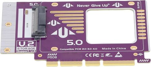 محول Diyeeni PCIe5.0 إلى U.2 U.3 PCIe x16 إلى .2 .3 محول M. PCIe NVMe .2 محول مع سرعة نقل لترقية محرك SSD NVMe in Kuwait