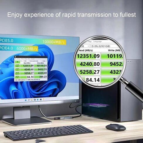 محول Diyeeni PCIe5.0 إلى U.2 U.3 PCIe x16 إلى .2 .3 محول M. PCIe NVMe .2 محول مع سرعة نقل لترقية محرك SSD NVMe in Kuwait