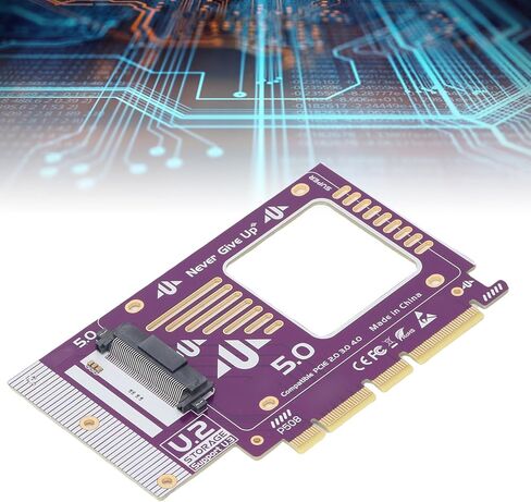 محول Diyeeni PCIe5.0 إلى U.2 U.3 PCIe x16 إلى .2 .3 محول M. PCIe NVMe .2 محول مع سرعة نقل لترقية محرك SSD NVMe in Kuwait