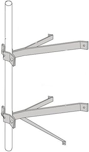 ROHN WM24D Double Wall Mount with 24" Stand Off - Masts 7/8" to 2-3/4" OD in Kuwait