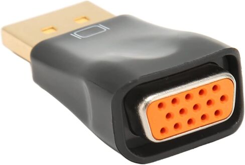 محول DisplayPort إلى VGA، 1920x1080 60 هرتز ذكر إلى موصل أنثى VGA لشاشة الكمبيوتر، وجهاز العرض، والتلفزيون عالي الدقة in Kuwait